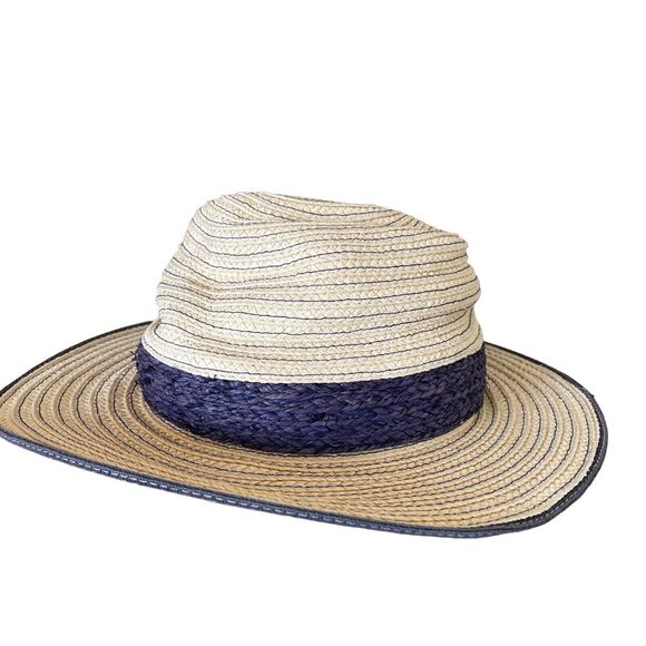 J Crew Womens Hat Size Medium Large Straw Floppy Resort Vacation Travel Festival - Picture 5 of 12